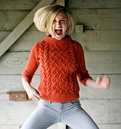 Cable-Knit Fisherman Sweater Free Pattern