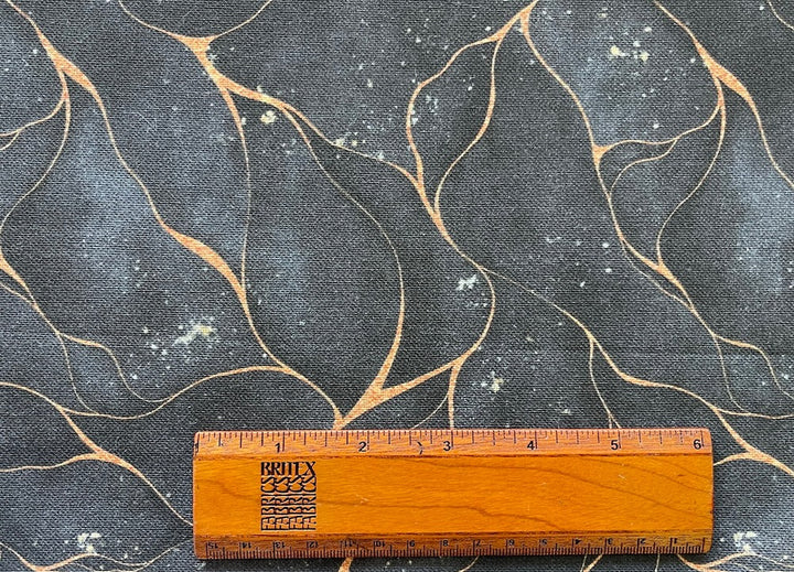 Copper-Veined Granite Cotton Canvas (Made in the Netherlands)