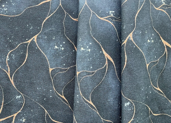 Copper-Veined Granite Cotton Canvas (Made in the Netherlands)