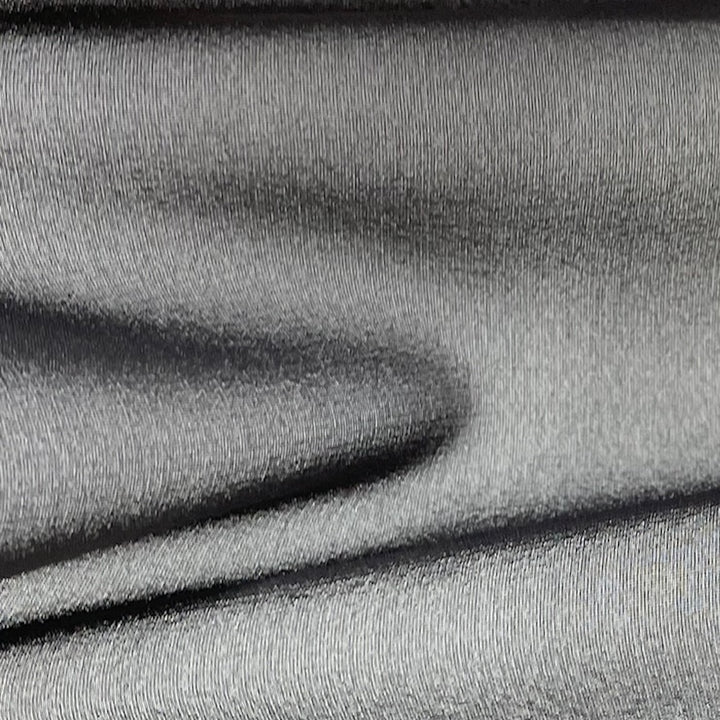 Semi-Sheer Raven Stretch Silk Chiffon (Made in Italy)