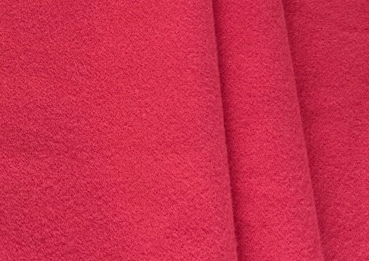 Valentino Watermelon Slushie Double-Faced Wool Melton Coating (Made in Italy)