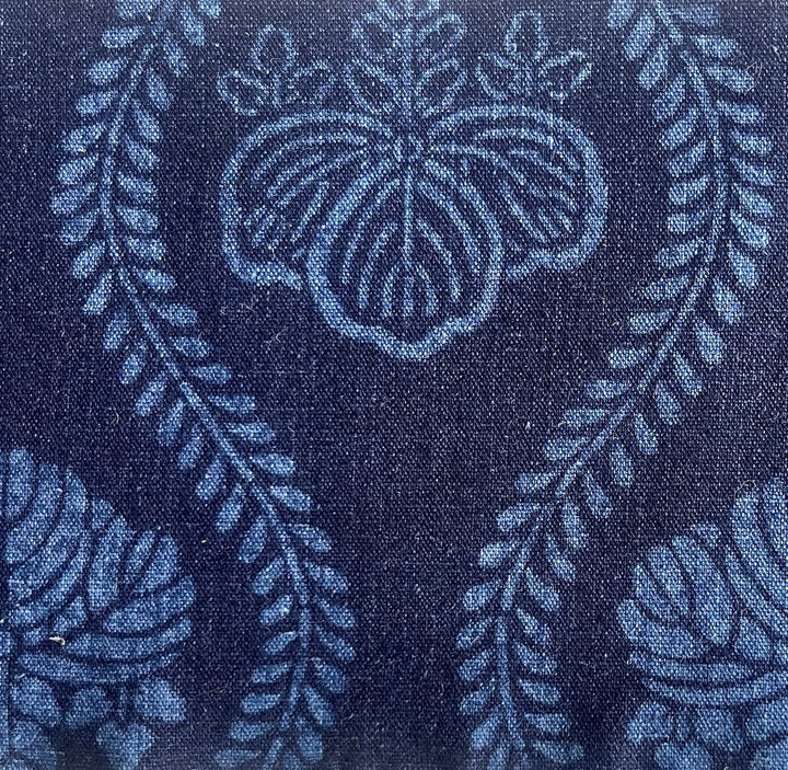 Kiri Traditional Tsutsugaki Indigo Cotton (Made in Japan)