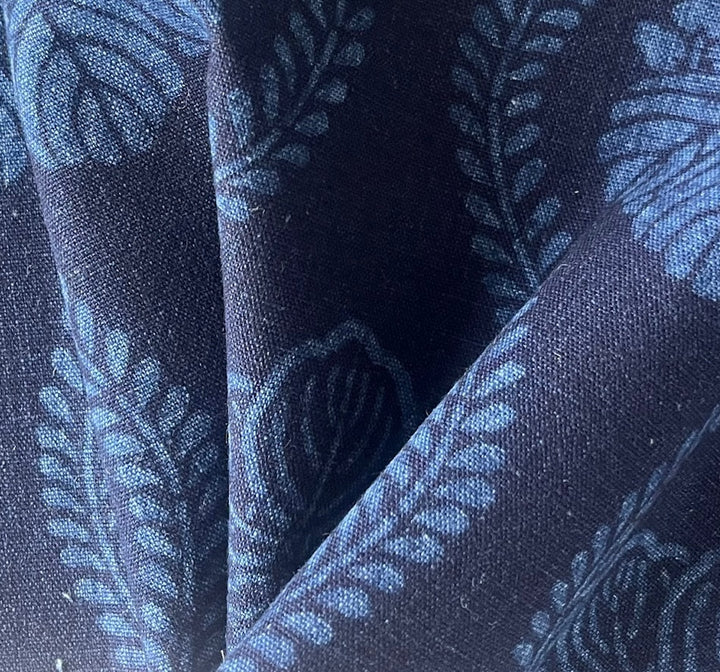 Kiri Traditional Tsutsugaki Indigo Cotton (Made in Japan)