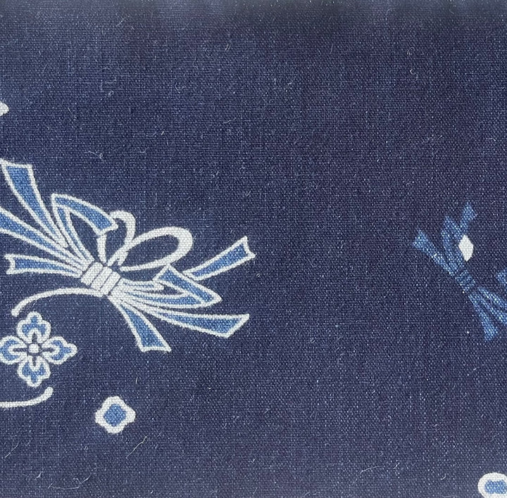 Musubi Fumi Folded Love Letters Traditional Tsutsugaki Indigo Cotton (Made in Japan)
