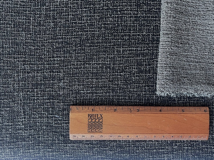 Chic Tweedily Textured Granite Wool & Viscose Crepe (Made in Italy)