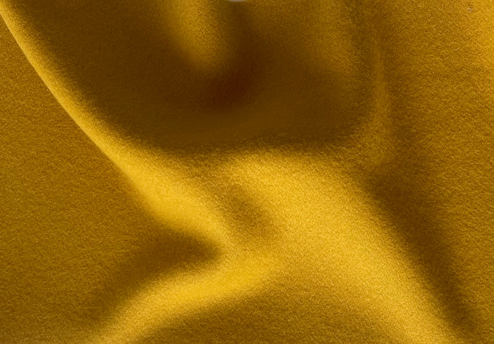 Etro Mid-Weight Spiced Curry Wool Melton Coating (Made in Italy)