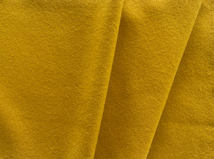 Etro Mid-Weight Spiced Curry Wool Melton Coating (Made in Italy)