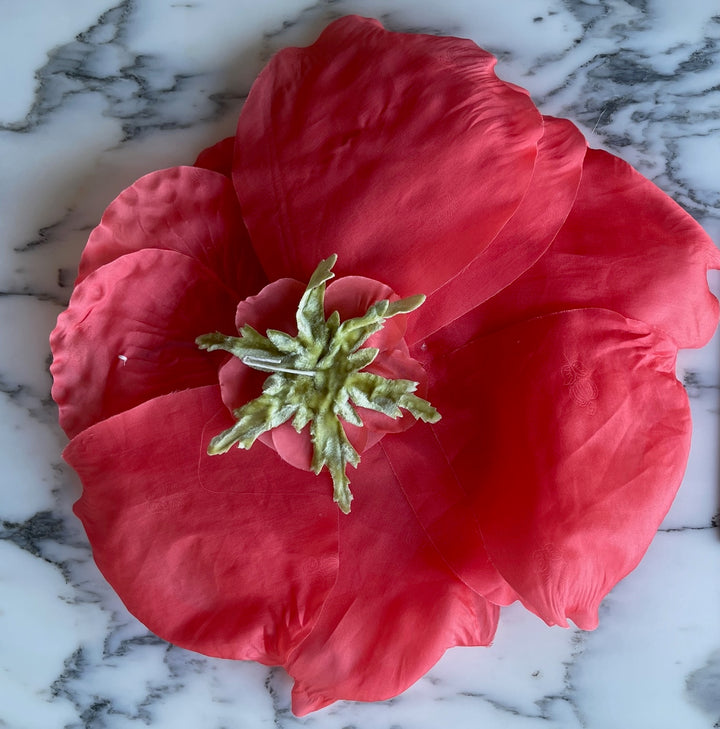 Coral Sunrise Silk Flower (Made in USA)