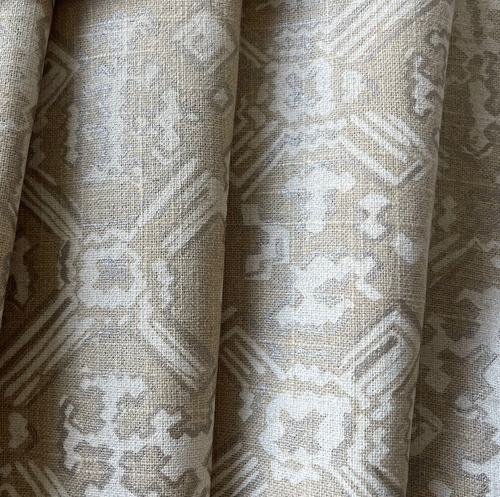 Mid-Weight Flaxen & Fog Kilim Linen (Made in Poland)