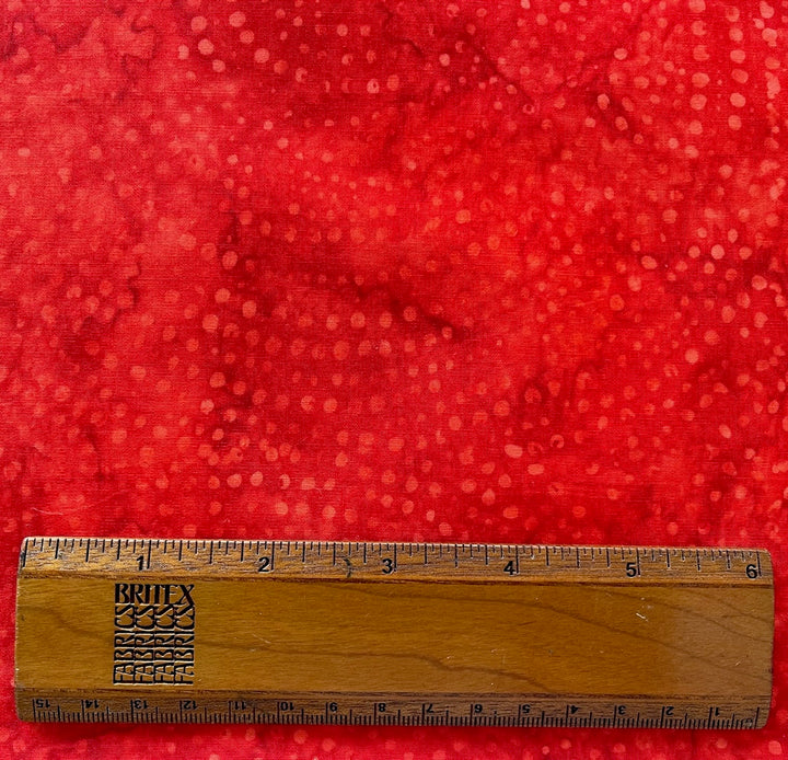 Swirled Dots Cherry Cotton Batik (Made in Indonesia)