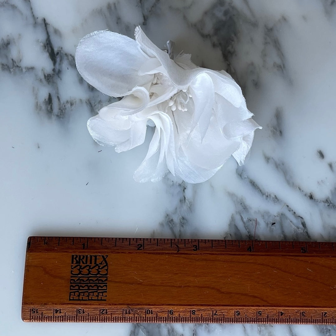 Sweet White Magnolia Cotton Batiste Flower (Made in USA)