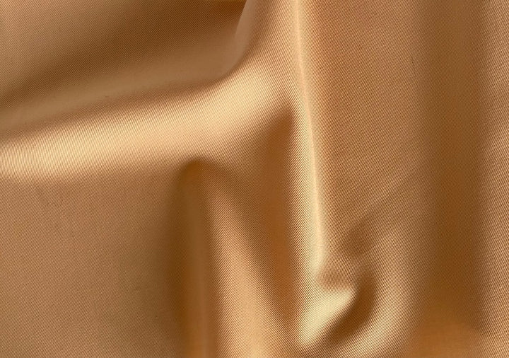 Mid-Weight Honeyed Apricot Wool Gabardine (Made in USA)