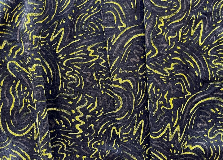 Light to Mid-Weight Undulating Unripe Lemon Viscose Blend Ponte Knit (Made in the Netherlands)