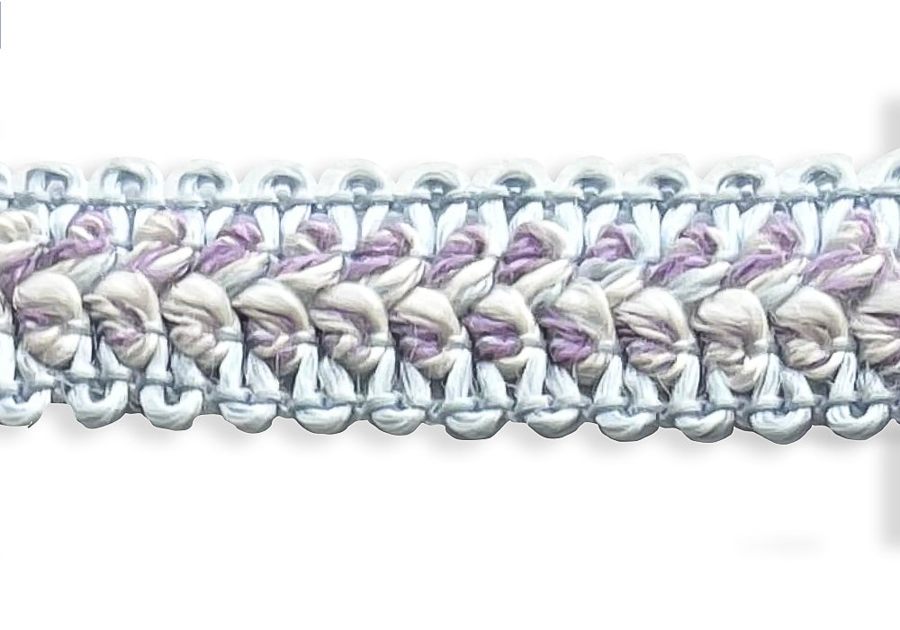 1/2" Lavender Days Pastel Gimp Trim (Made in France)