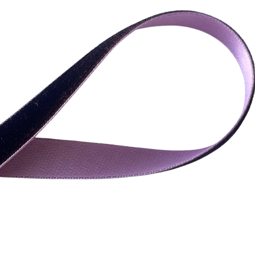 1/2" Double-Faced Chocolate Velvet & Petal Pink Satin Ribbon (Made in Japan)