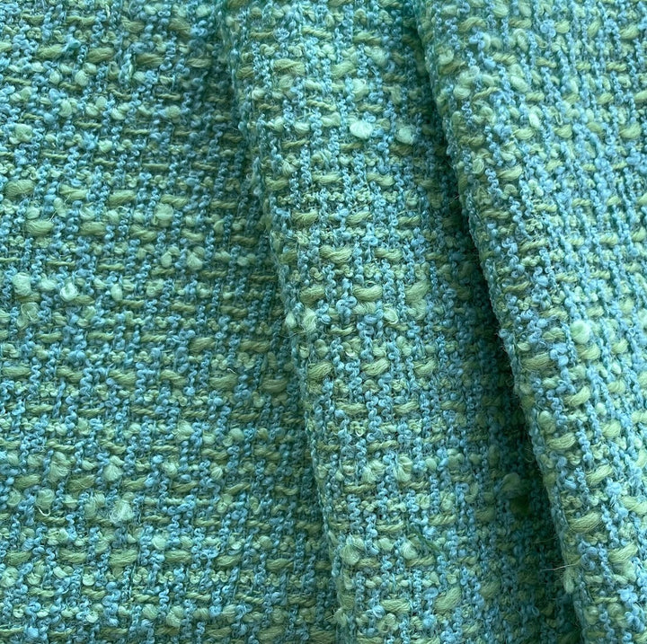 Lighter-Weight Aquamint Wool Bouclé (Made in Italy)