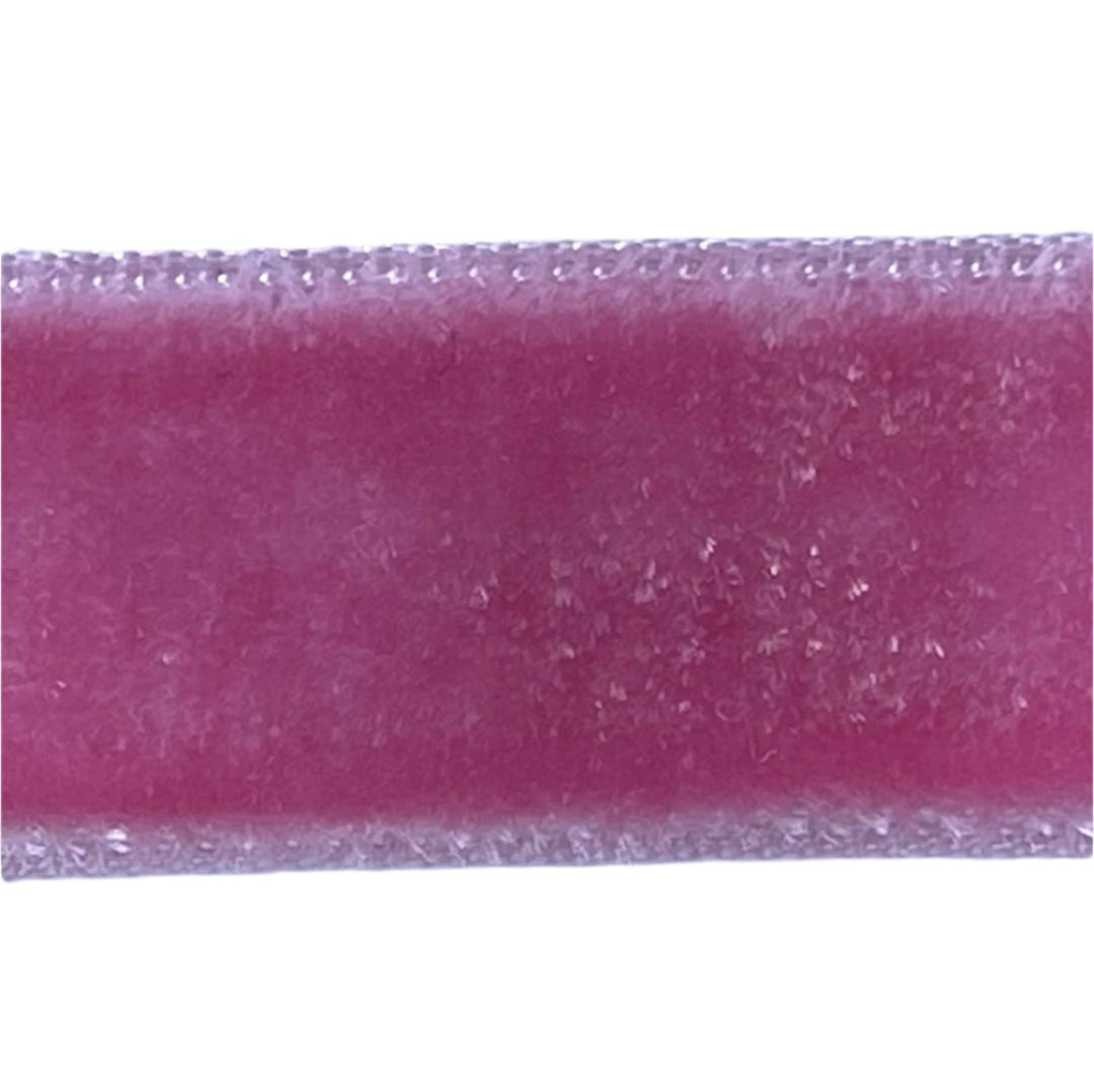 Carnation Pink Nylon Velvet Ribbon (Made in Switzerland)