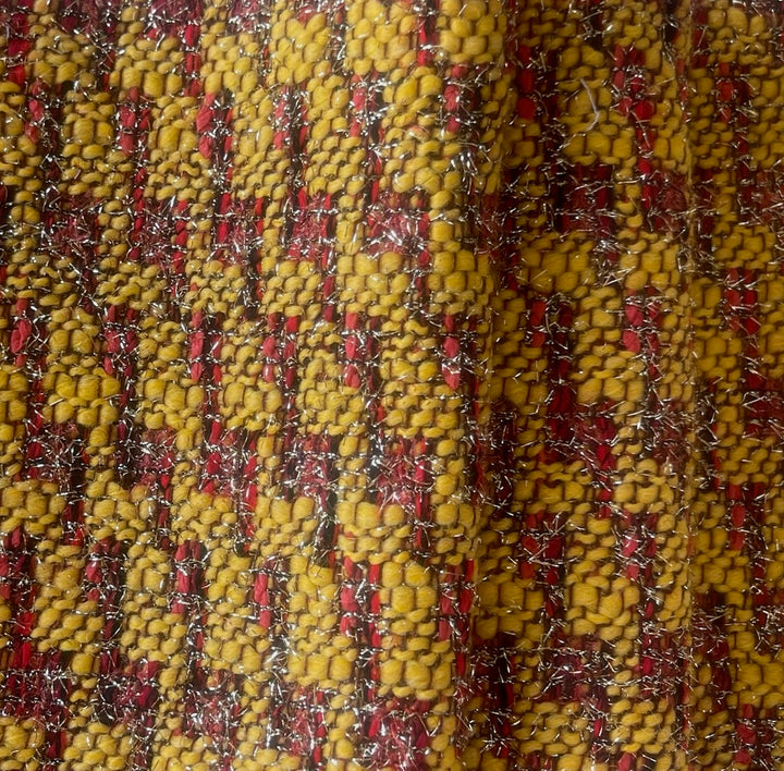 Mid-Weight Silvered Dandelion Wool Blend Bouclé (Made in Italy)