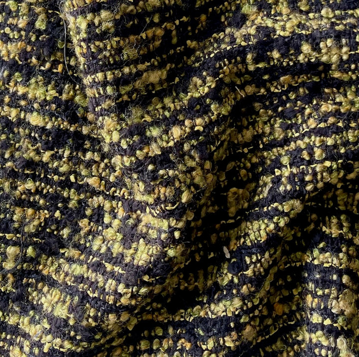Malhia Kent Caramelized Sage Wool Blend Bouclé  (Made in France)