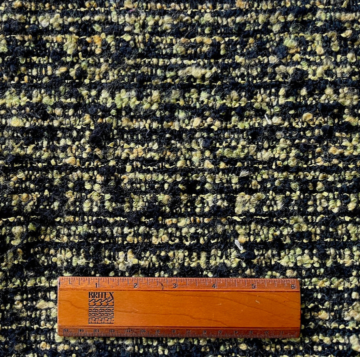 Malhia Kent Caramelized Sage Wool Blend Bouclé  (Made in France)