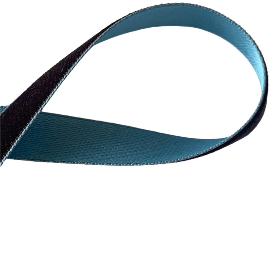 1/2" Double-Faced Chocolate Velvet & Dior Blue Satin Ribbon (Made in Japan)