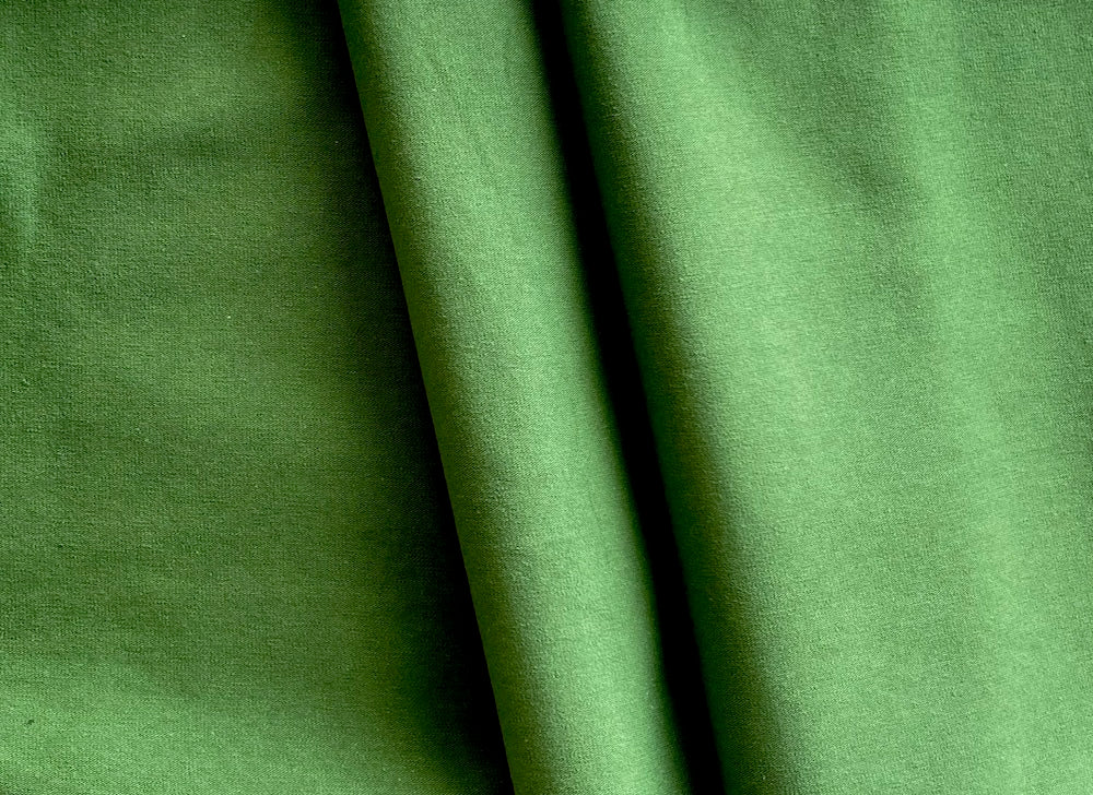 Vibrant Grass Green Cotton Knit (Made in the Netherlands)