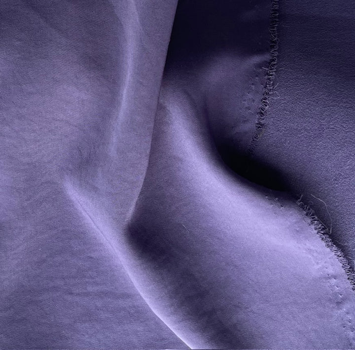 Heavier Deep Wisteria Stretch Polyester Duchess Satin (Made in Japan)