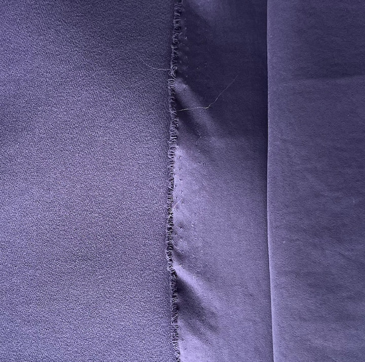 Heavier Deep Wisteria Stretch Polyester Duchess Satin (Made in Japan)
