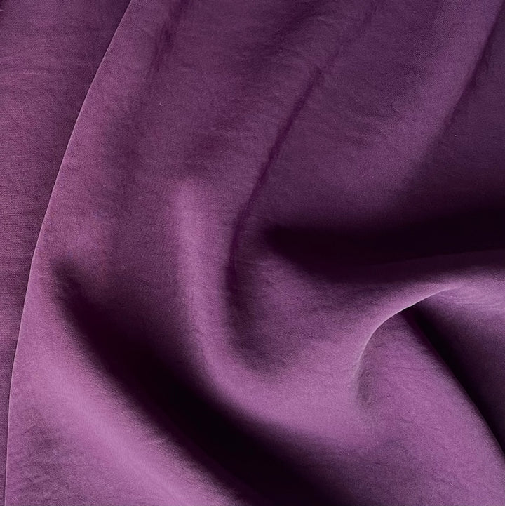 Mid-Weight Twilight Grape Stretch Polyester (Made in Japan)