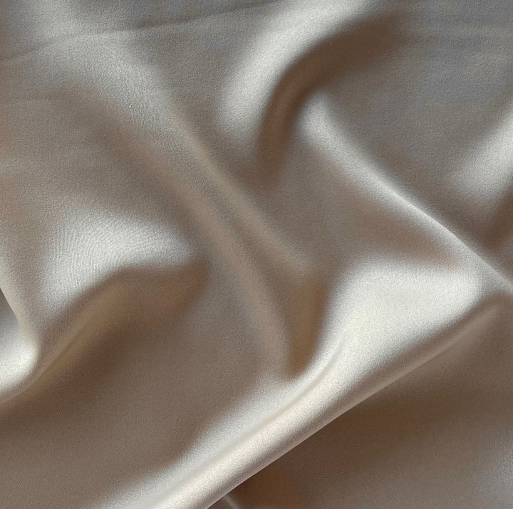 Light Camel Stretch Polyester Duchess Satin (Made in Korea)
