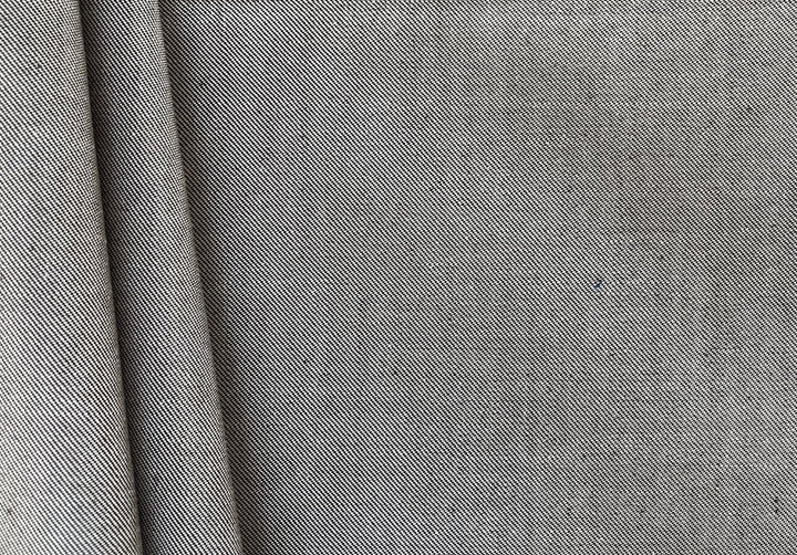 Abraham Carob & White Melange Vintage Silk Twill Suiting (Made in Switzerland)