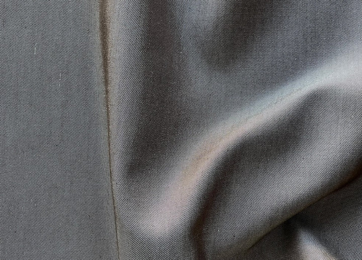 Abraham Carob & White Melange Vintage Silk Twill Suiting (Made in Switzerland)