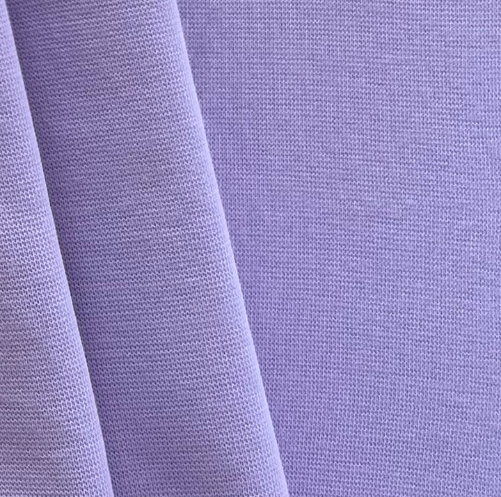 Mid-Weight Wild Lilac Cotton Ponte Double Knit (Made in Italy)