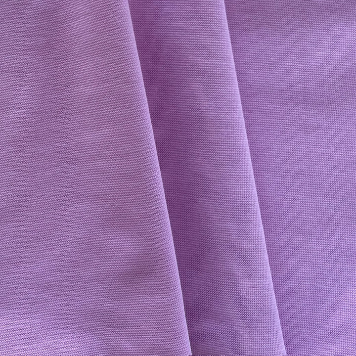 Mid-Weight Opal Purple Cotton Ponte Double Knit (Made in Italy)