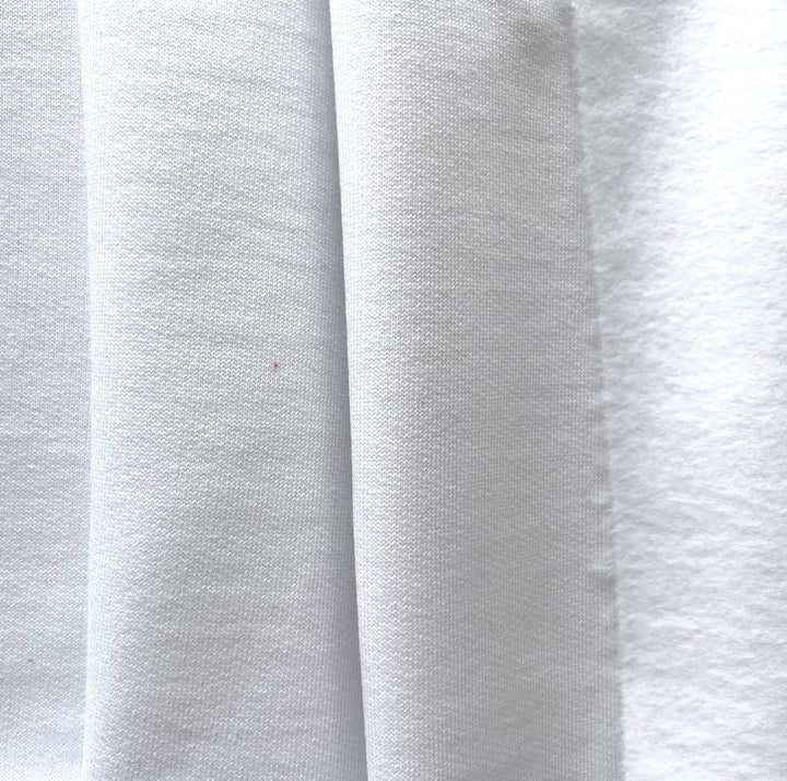 Bright White Cotton Sweatshirt Knit (Made in Italy)