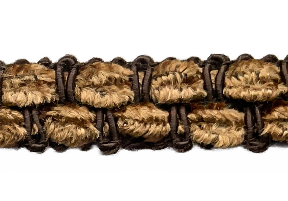 5/8" Soft Caramel Chenille Trim (Made in France)
