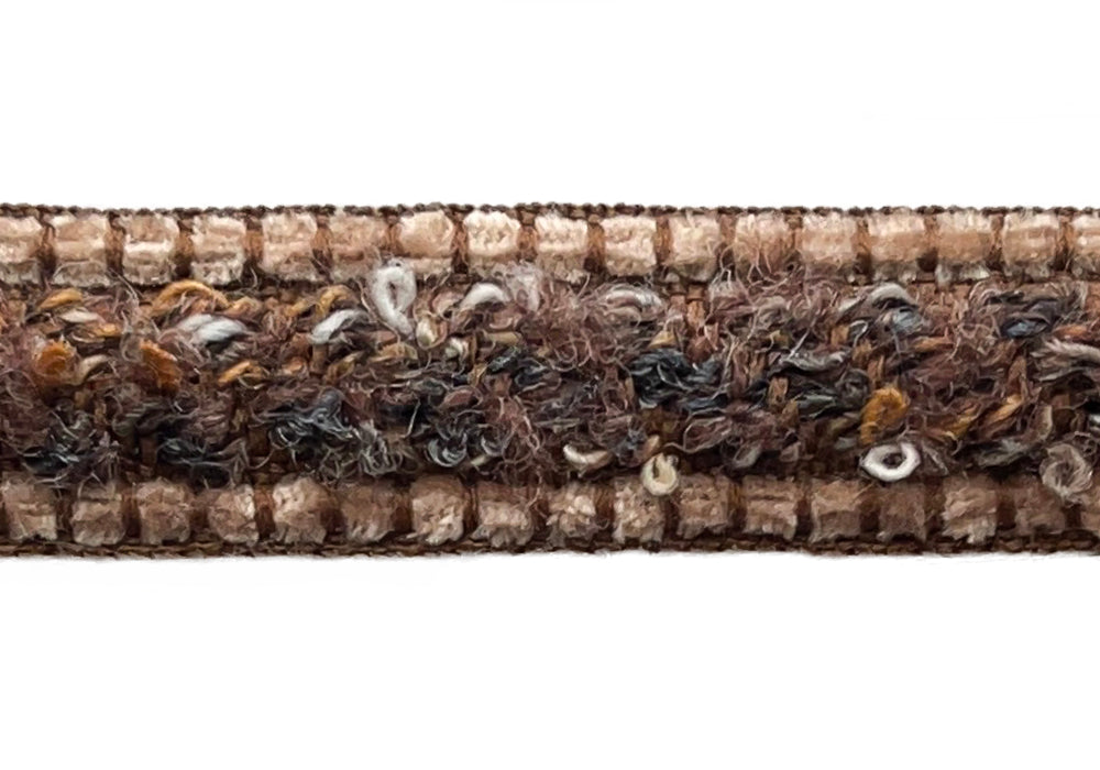 3/4" Tawny Pennies Bouclé Trim (Made in France)