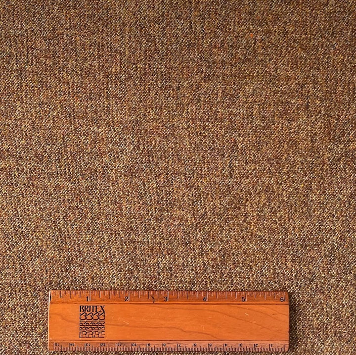 Lanificio di Pray Toasted Pecan Wool Tweed (Made in Italy)