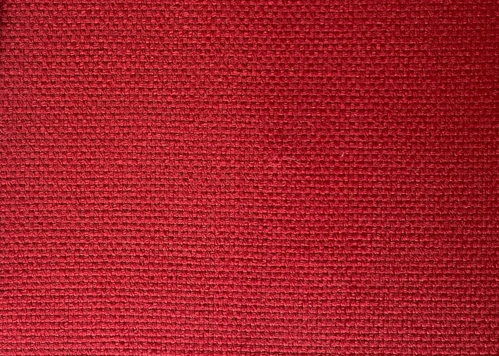 Candy Apple Red Basket Weave Cotton (Made in Brazil)