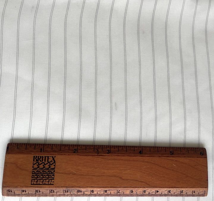 Black Pinstriped Rayon Bemberg Lining