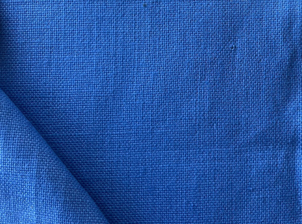 Mid-Weight Calm Ocean Blue Linen (Made in Ireland)