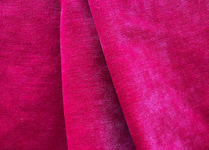 American Beauty Hot Pink Chenille Velvet (Exclusively Made for Britex in Turkey)