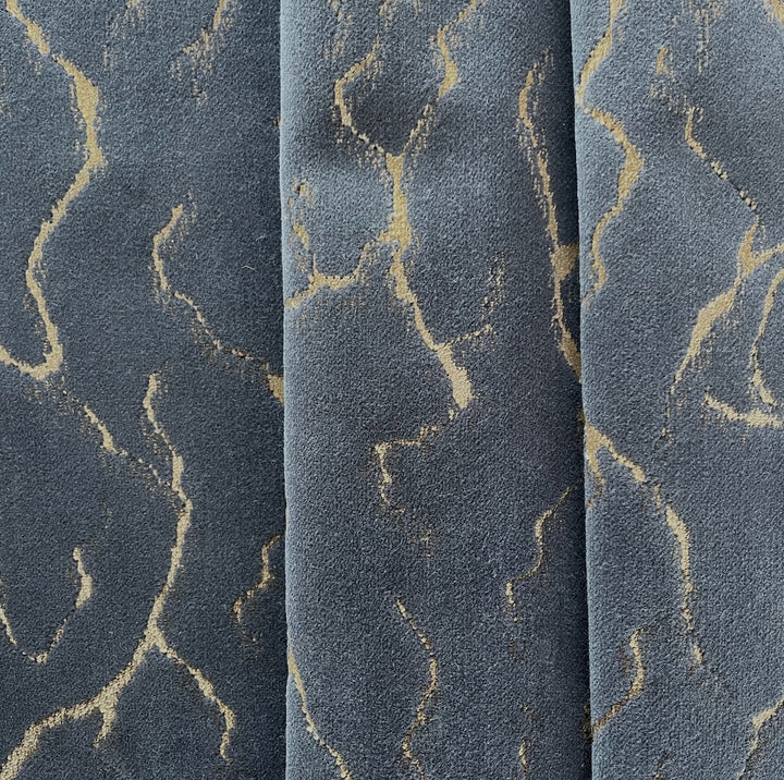 Upholstery Weight Lightening Storm Cotton Blend Velvet (Made in Turkey)