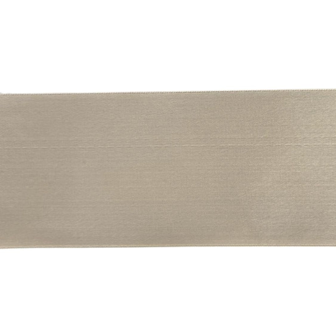 2 1/4" Beige Heavier Double-Faced Satin Ribbon (Made in Japan)