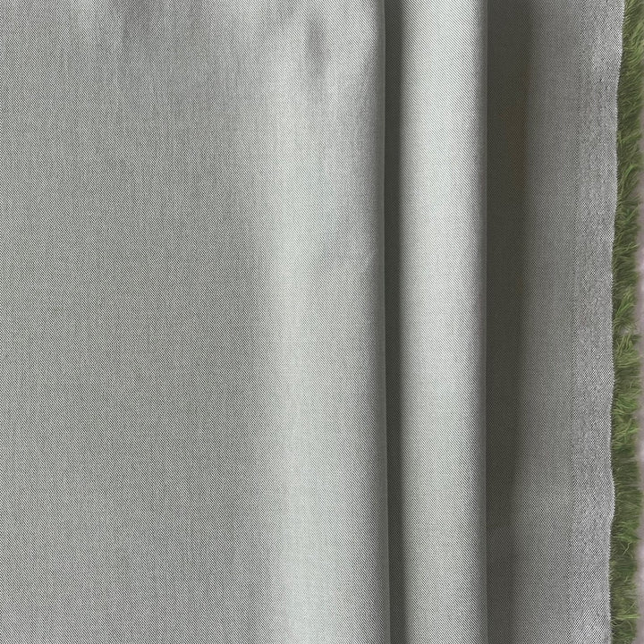 Solbiati Mid-Weight Pear Green & White Cotton Twill (Made in Italy)