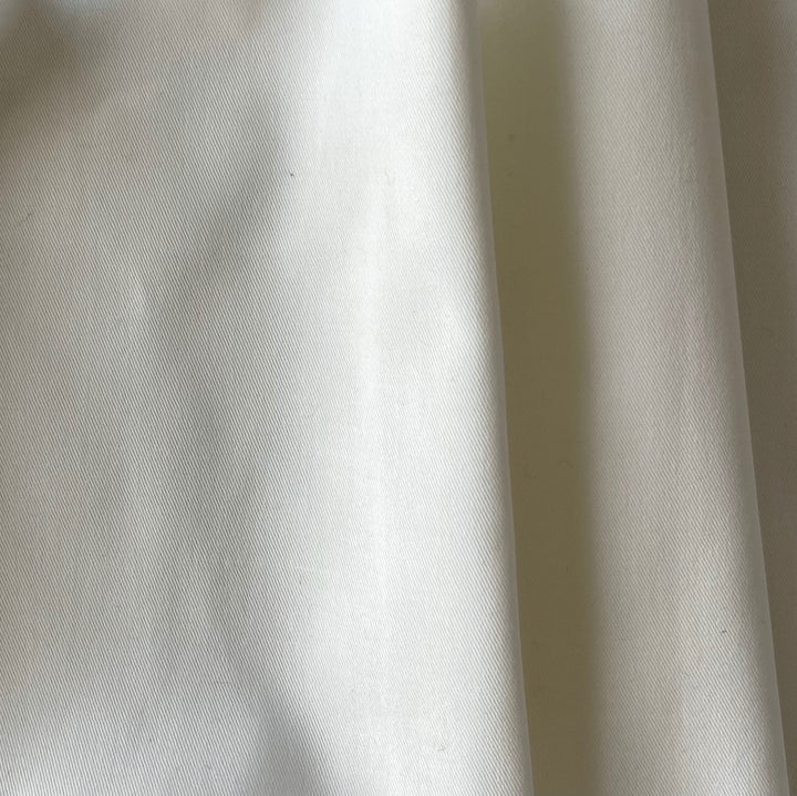 Solbiati Chiffon Ivory Stretch Cotton Twill (Made in Italy)