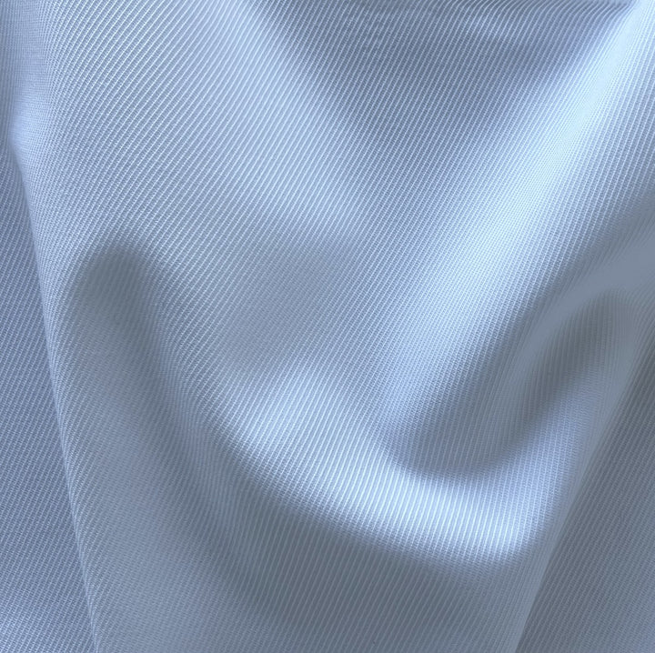 Solbiati  Bright White Exaggerated Cotton Twill (Made in Italy)