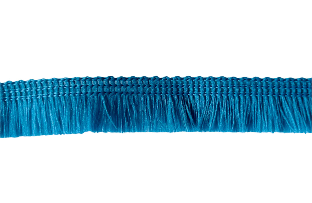 1/2" Turquoise Fringed Piping Trim (Made in France)