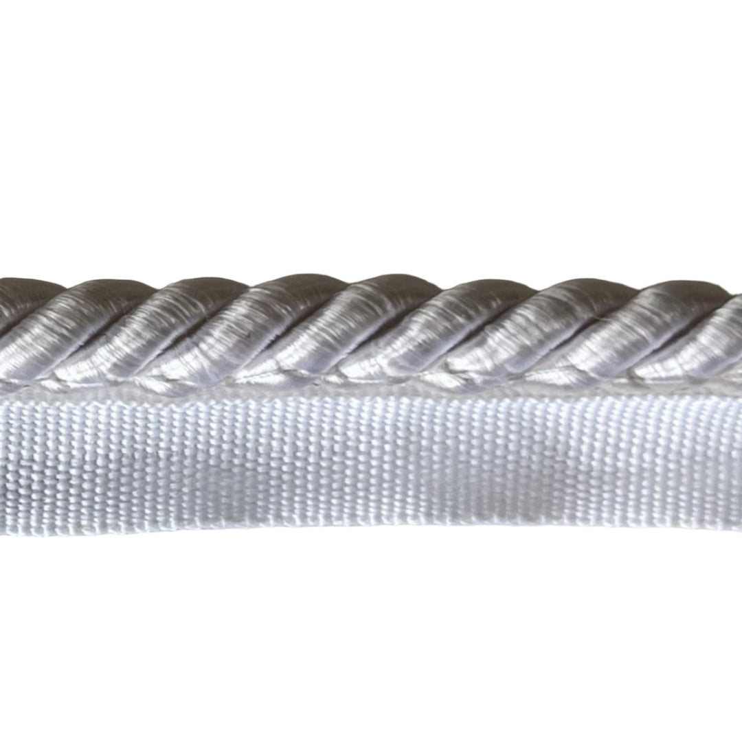 White Satin Piping Trim (Made in USA)