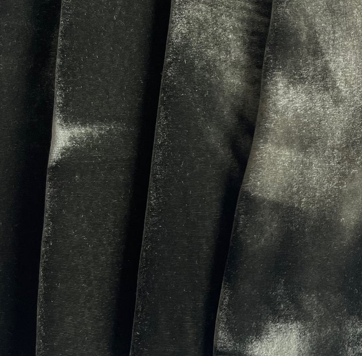 Olive Thyme Green Silk & Rayon Blend Velvet